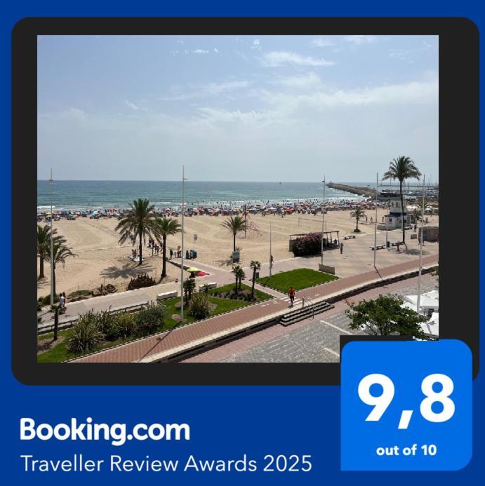 Apartamento 1ª Linea De Playa - Con Piscina Y Parking Playa de Gandia Екстериор снимка